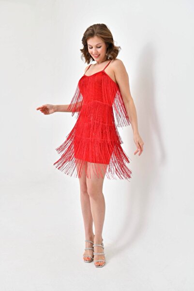 zoezoe Püsküllü Kına Elbisesi After Party Elbisesi (düğün/davet/isteme/mezuniyet/nikah)