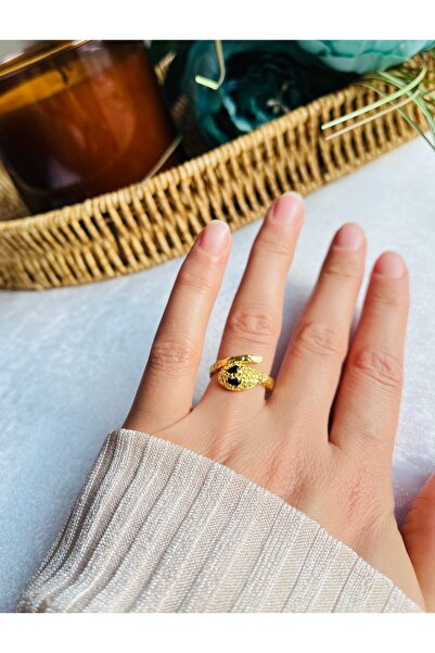 RM Bijuteri Gold Pinterest Snake Model Adjustable Ring