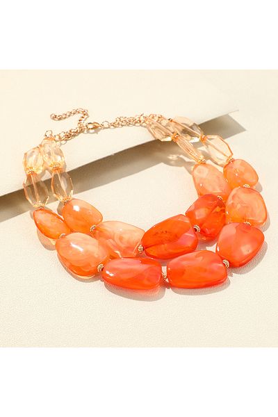 Choice KN225-13 Fashion Multi-layer Choker Necklaces For Women Trendy Jewelry Short Boutique Colorful Beads