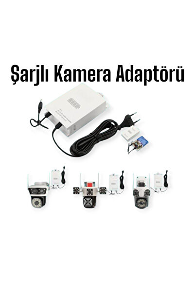 WİFİCAM 12 Volt Şarjlı Kamera Adaptörü Voltaj Korumalı Güç Kaynağı Ups Adaptör