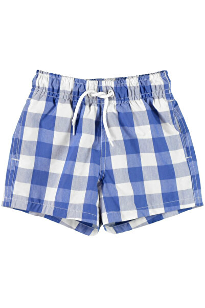 MAYORAL Blue checkered swim shorts (3650), 7 years / 122 cm