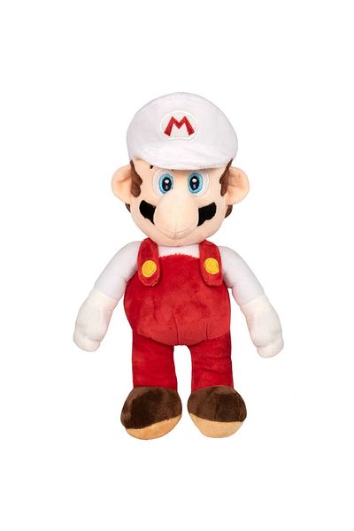 Play By Play Mario Fire plush toy (white cap), 36 cm