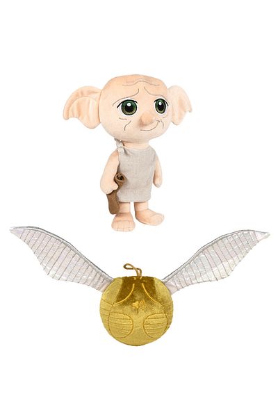 Play By Play Set of 2 plush toys Dobby 20 cm and Snitch with sounds 8/25 cm, Harry Potter