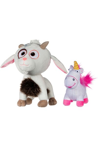 Play By Play Set of 2 plush toys Unigoat 27 cm and Unicorn 16 cm, Minions