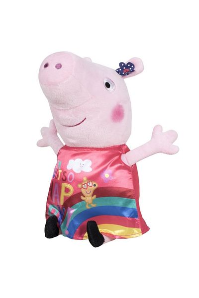 Play By Play Peppa Pig plush toy with satin dress - Just so Happy, 25 cm