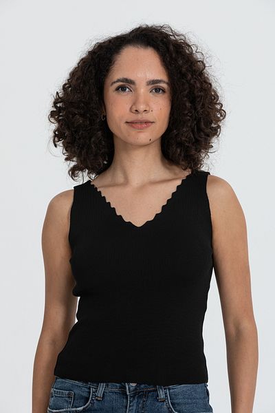 İLKCET MODA Tricou cu guler flexibil pentru tricotaje pentru femei
