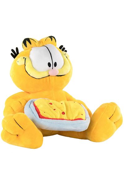 Play By Play Garfield plush toy with lasagna, 21 cm