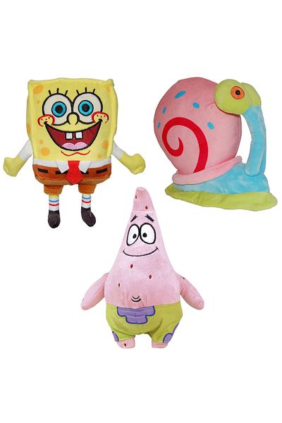 Play By Play Set of 3 plush toys Spongebob 21 cm, Gary 15 cm and Patrick 25 cm