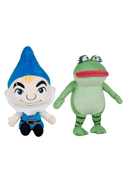 Play By Play Set of 2 plush toys Gnomeo 32 cm & Nanette 29 cm, Sherlock Gnomes