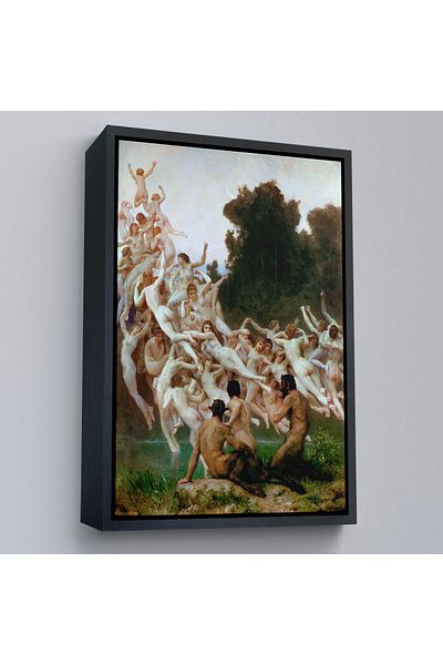 Harita Sepeti Ζωγραφική με το όνομα Oreads από τον William-Adolphe Bouguereau σε λευκό πλαίσιο