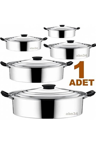 abnturk 1adet Çift Kulplu Ø24cm Alüminyum Karnıyarık Pilav Tenceresi Boyasız ...