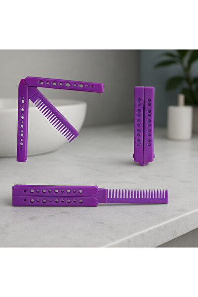 lampara Neon Renkli Kelebek Şeklinde Plastik Bıçak Tarak Saç Tarama Stres Atma