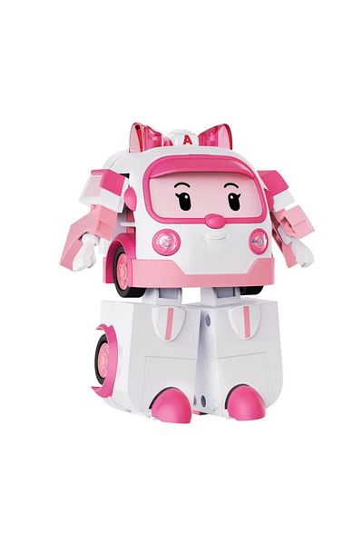 TOYFEST روبوكار بولي المضيء، روبوت كبير الحجم، كهرماني