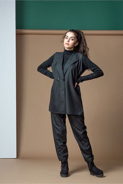 outline Formal three-piece abaya