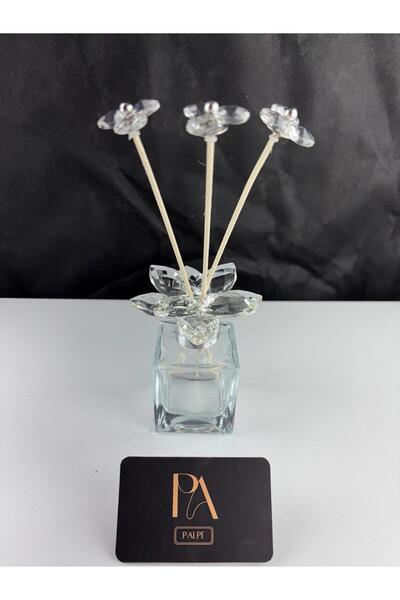 Palpe Kristal Koku Şişe Dekoratif Obje Biblo Süs Eşya Salon Aksesuar Tv Sehpa...