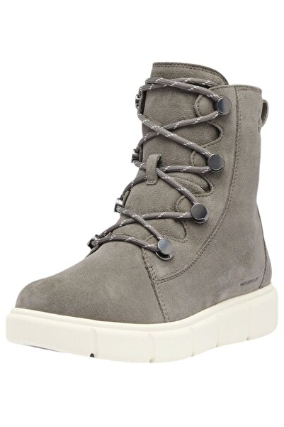 Sorel Damen Stiefelette Winterschuhe Explorer Iii Joan Wp 2077951 Grau 052 Quarry Chalk Wildleder / Sued
