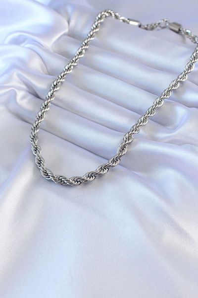 Clariss 316L Steel Silver Color Stud Model 45 cm Women's Necklace
