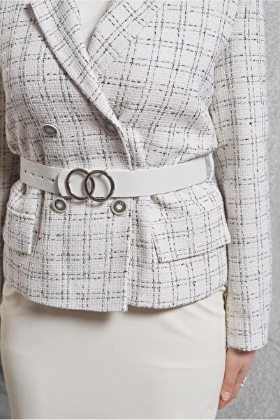 Alvina 30505 Model Belted Skirt Set