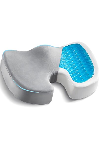 COOYA Non-Slip Orthopedic Gel Seat Cushion,Memory Foam,Removable,For Office Chair Car Seat,45x35x7 cm