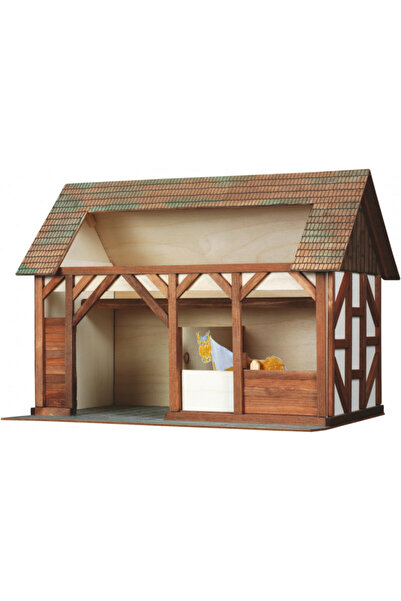 Walachia Set constructie arhitectura Grajdul animalelor, 154 piese din lemn