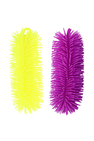 UP Int l Sada 2 měkkých silikonových červů, žluto-fialová, 20 cm