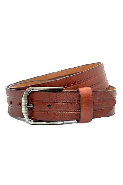 Classic Milano Genuine Leather Belt Men - Semi-Casual Men's Belts - Black & Brown Men’s Leather Belt for Men