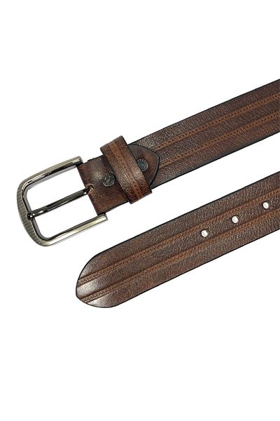 Classic Milano Genuine Leather Belt Men - Semi-Casual Men's Belts - Black & Brown Men’s Leather Belt for Men