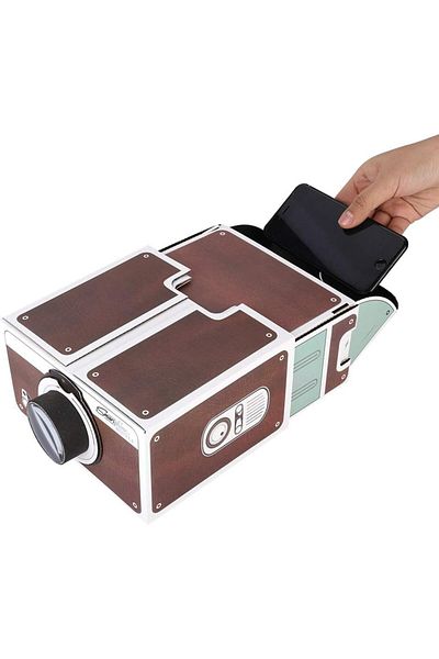 COOYA Projector, Smart DIY Projector, Home Theater, Cinema for Mobile Phone