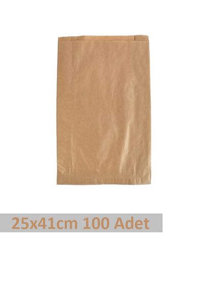 OLİ Art 100Pcs 25X41Cm Packaging Paper with Side Gusset Kraft Pouch Paper Gift Package