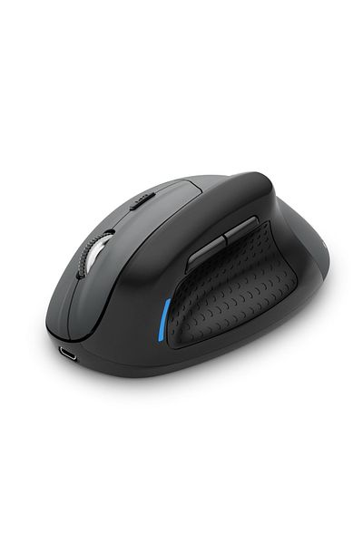 e-yooso ماوس عمودي مريح X-45 USB يدعم البلوتوث 2.4 جيجاهرتز Paw3212 بدقة 4800 نقطة في البوصة