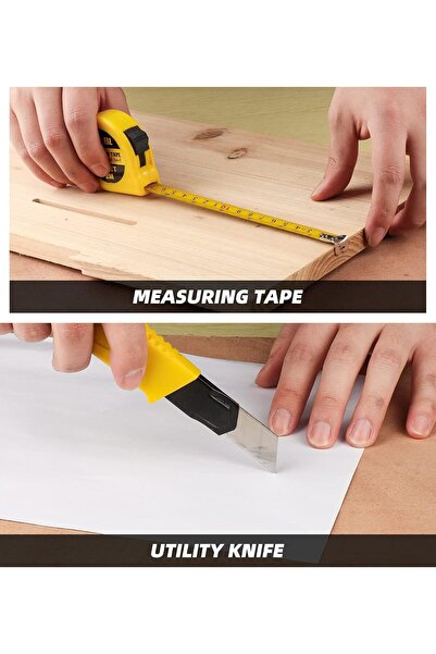 fulina 10-Piece Hardware Tools Set,Manual Maintenance Set for Furniture Assembly/Car Repair/DIY Home