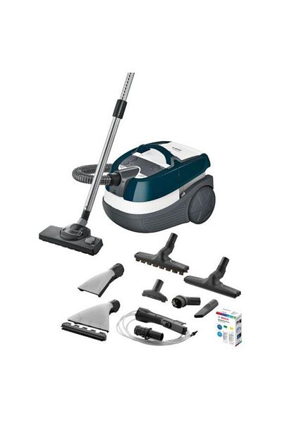 Bosch Aspirator cu spalare Bosch AquaWash&Clean BWD41720, 1700 W, 5 l (Alb/Albastru)