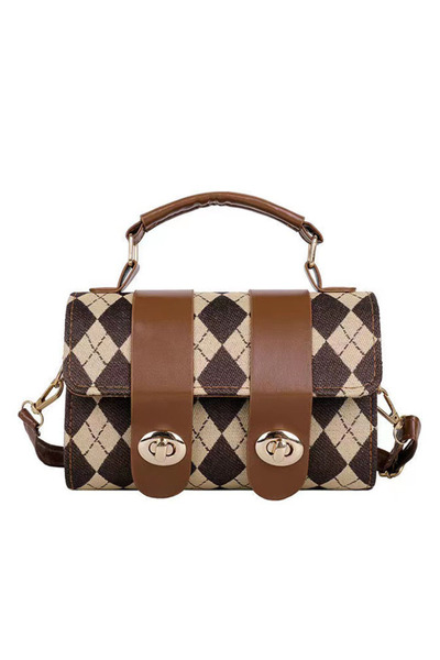 ETG Casual Unique Flap PU Leather Boston Handbag Cross-body Shoulder Cylinder...