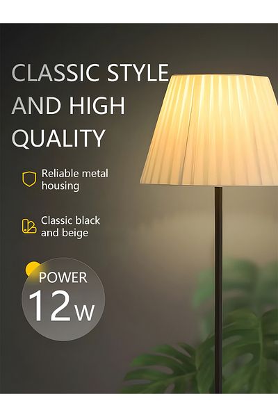 COOYA Nordic Modern Floor Lamp, With 3 Color Temperature, 12W LED Bulb, Iron Base, E27, for bedroom