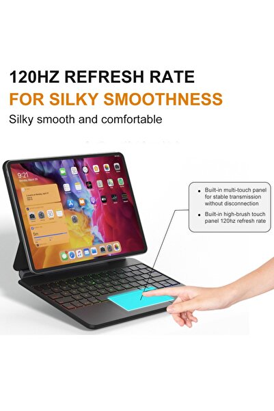 FlashHawk لوحة مفاتيح سحرية لاسلكية باللغة العربية والإنجليزية، الاتصال عبر جهات الاتصال، لا يتطلب بلوتوث