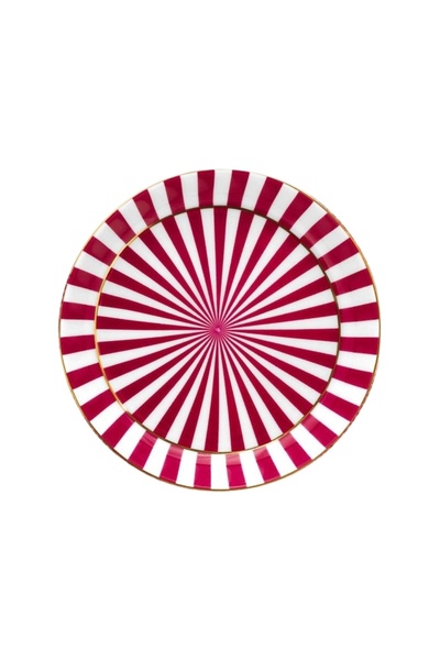 Pip Studio Porcelain mug, with multifunctional lid, Pip Studio, 230 ml, Dark Pink, Royal Stripes collection