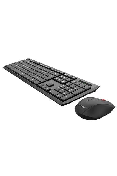 e-yooso E-710 Bluetooth Wireless Keyboard and Mouse Set for Office Work