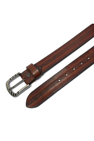 Classic Milano Genuine Leather Belt Men - Semi-Casual Men's Belts - Black & Brown Men’s Leather Belt for Men