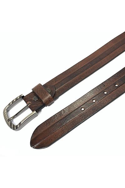 Classic Milano Genuine Leather Belt Men - Semi-Casual Men's Belts - Black & Brown Men’s Leather Belt for Men