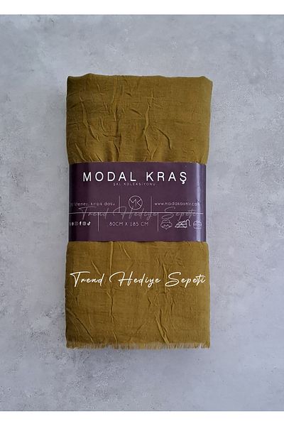 Trend Hediye Sepeti Bamboo Cashew Shawl Oil Πράσινο Χρώμα