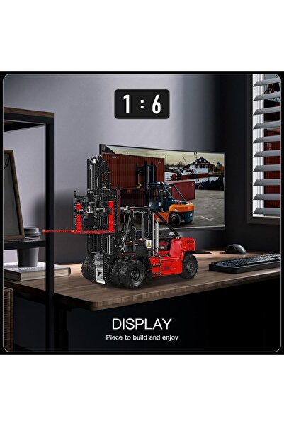 mouldking 17045 RC Ağır Yük Forklift Yapım Seti, 4579 Parça, Uzaktan Kumandalı Forklift Modeli, 1:6 Ölçek