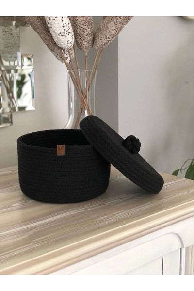 epncollection Многофункционална кошница с капак от ракита и юта