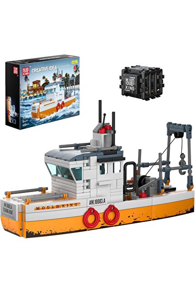 mouldking Balıkçı Teknesi Model Gemi Yapı Taşları Seti, 420 Parça, Detaylı Ye...