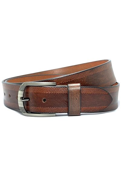 Classic Milano Genuine Leather Belt Men - Semi-Casual Men's Belts - Black & Brown Men’s Leather Belt for Men