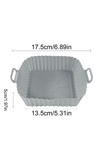 Choice Grey-17cm Air Fryer Silicone Liners Pot,Airfryer Basket Cooking Gadget...