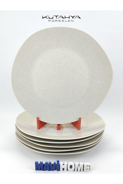 MAViHOME 27 cm Porcelain Serving Plate (6 Pcs)