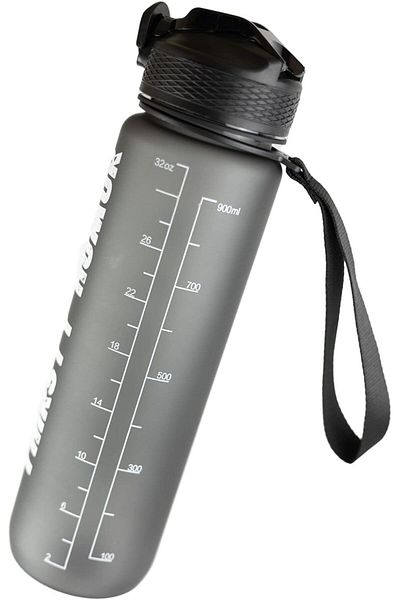 fulina Water Bottle with Straw, 32oz,with Time Marker - Times to Drink, BPA Free