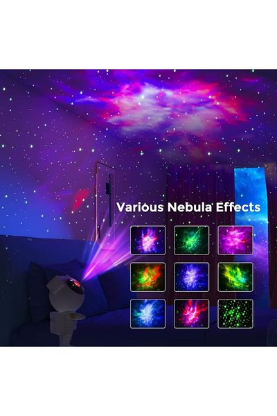 COOYA Astronaut Projector with Remote Control Timer for Bedroom, 360° Adjustable Starry Sky