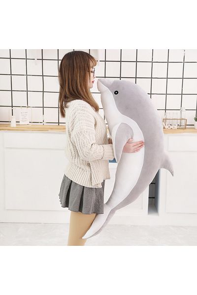 Choice 30cm Gray 1pc Kawaii Dolphin Plush Toys Lovely Stuffed Soft Animal Pillow Dolls For Children
