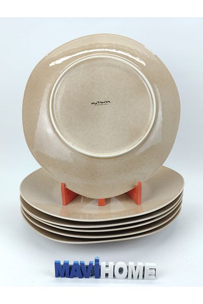 MAViHOME 27 cm Porcelain Serving Plate (6 Pcs)